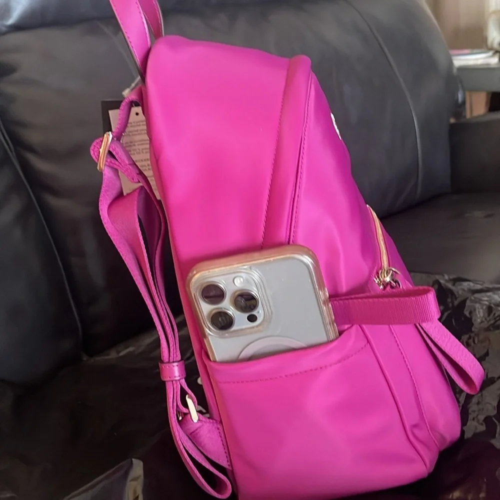 MWT Kate Spade Baja ROSE , beautiful backpack . ๐ measurements on pictures - Picture 5 of 15
